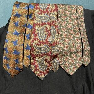 Three Paisley neckties.